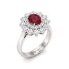 ANELLO RUBINO ORO DIAMANTI CIPOLLA DAL 1950 GIOIELLIERI PALERMO 14 gioielleria palermo Ruby ring diamonds and gold BON TON Art. AN1112