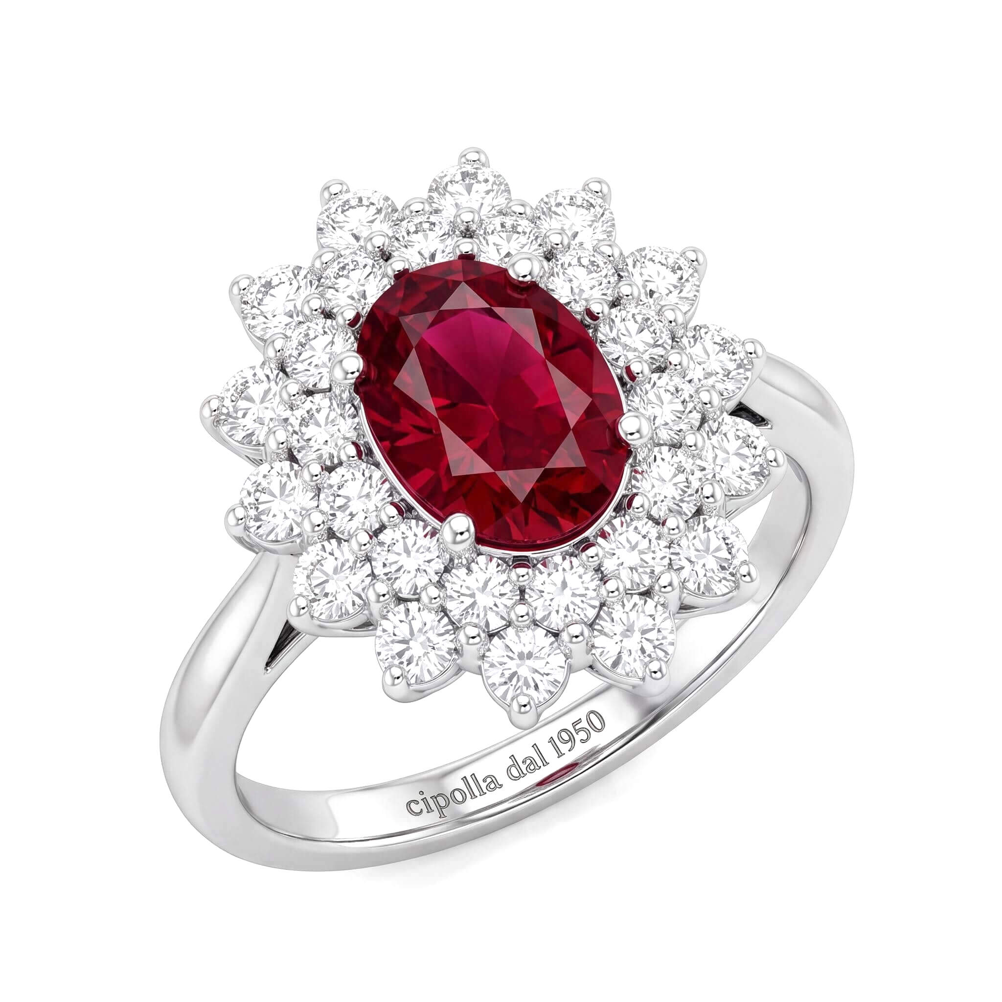Anello rubino e diamanti BON TON art. AN2682