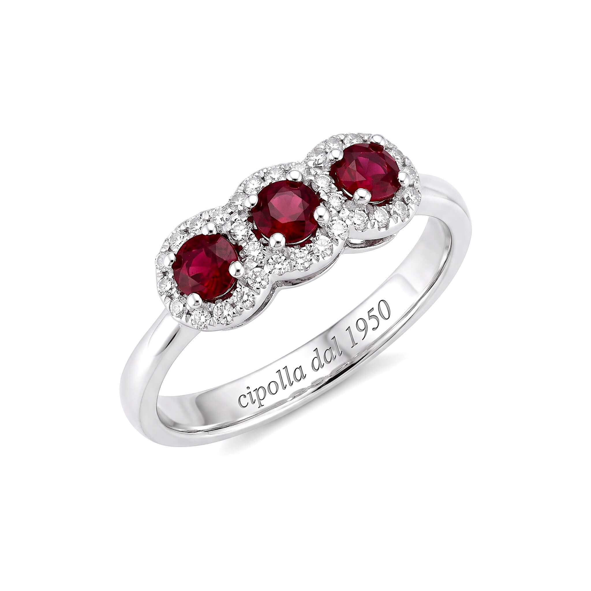GOLD RING – RUBIES AND DIAMONDS ART. CODE AN1000