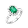 Anello smeraldo e diamanti BON TON ART. AN1139