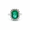 ANELLO SMERALDO DIAMANTI ORO CIPOLLA DAL 1950 GIOIELLIERI PALERMO 2 gioielleria palermo Gold and diamond emerald ring BON TON Art. AN1127