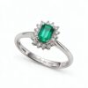 Anello smeraldo in oro 750% e diamanti BON TON Art. AN2262