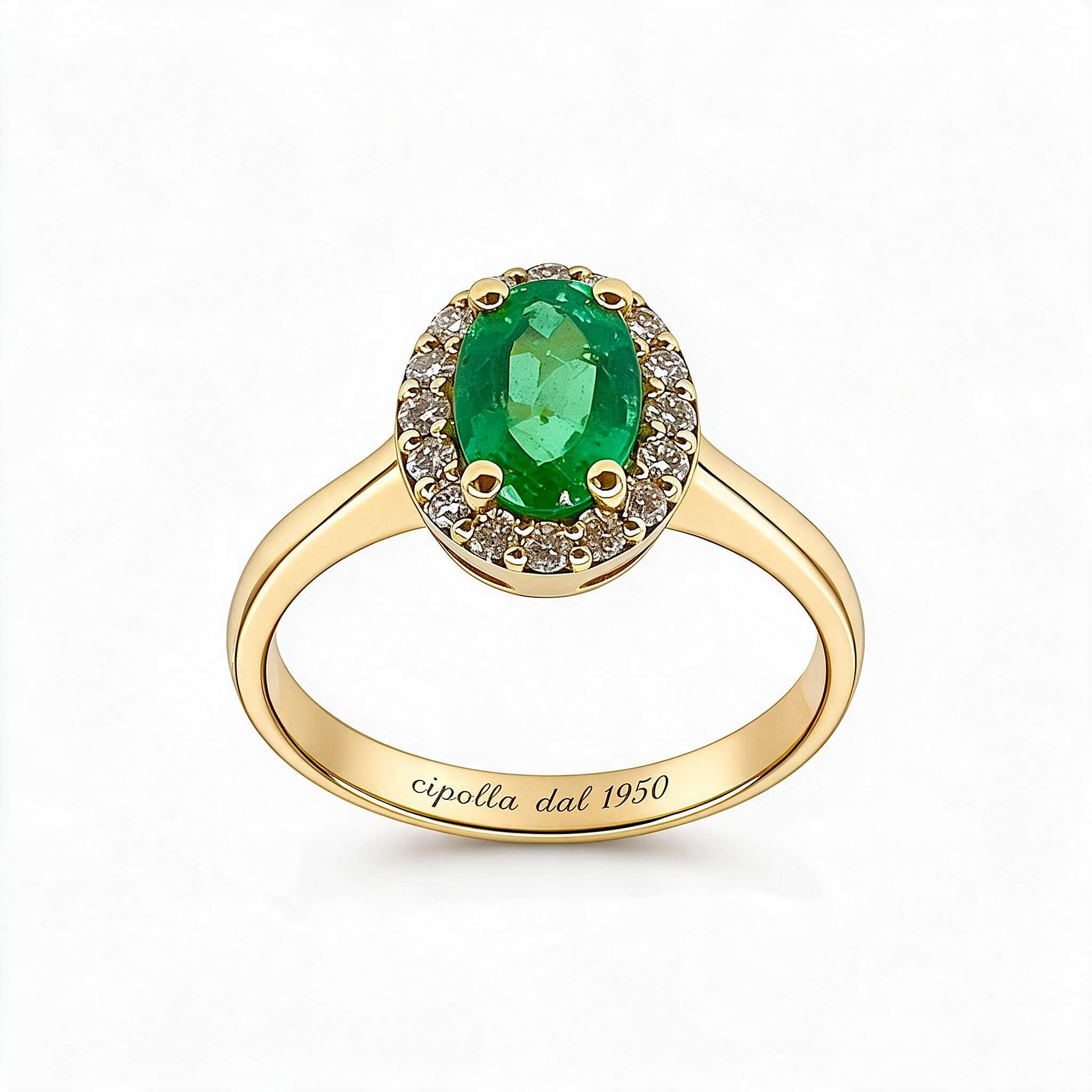 Anello smeraldo e diamanti BELLE EPOQUE art.AN2801