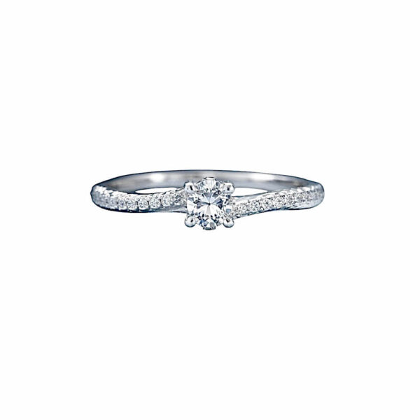 Solitaire ring gold and diamonds WISH ART.AN1293