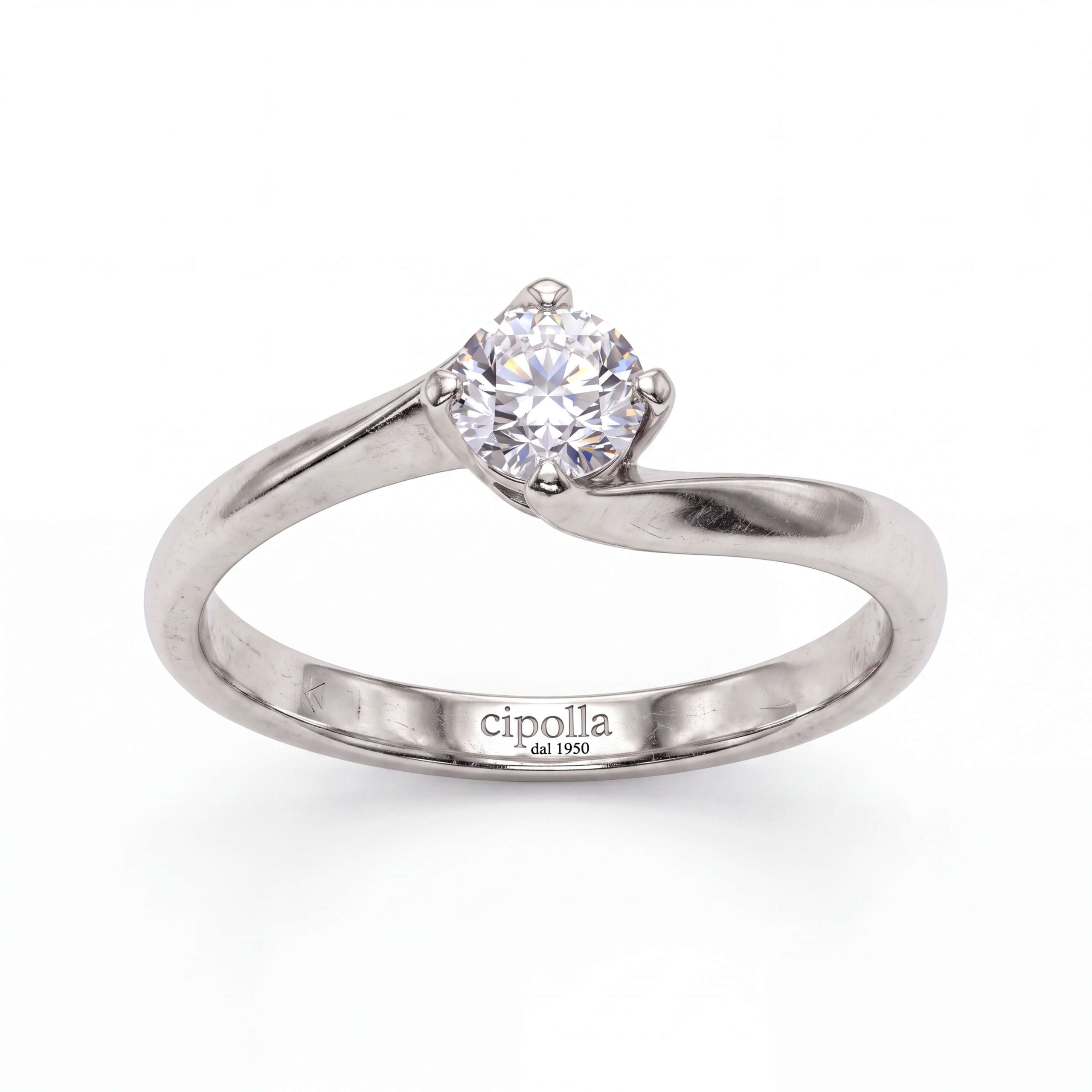 Anello solitario di diamanti SGUARDI Art. ANSOL25