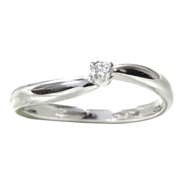 Solitaire ring gold and diamonds PASSION Art. AN1229