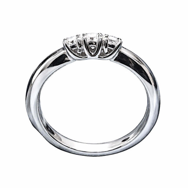 Anello trilogy di diamanti oro bianco SOGNO art.AN2153