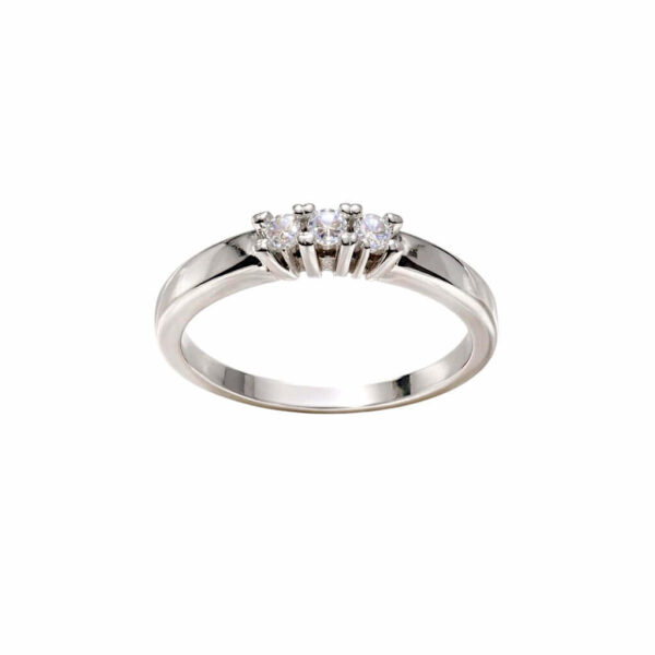 Anello trilogy con diamanti DESIDERIO art.AN1477