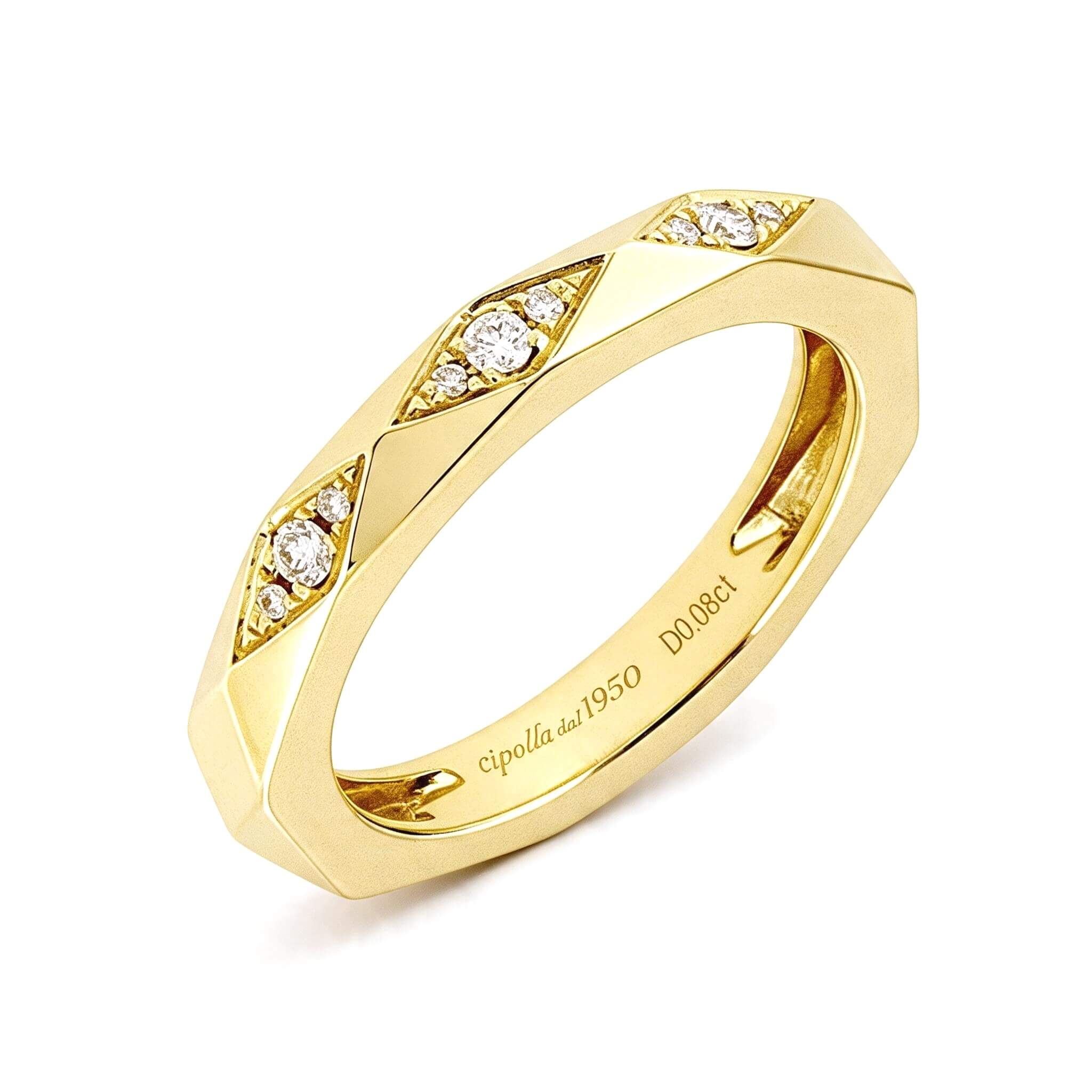 Gold and Diamond Ring Art. BS32297RG-B
