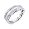 Anello veretta oro e diamanti baguette art.140136r05w