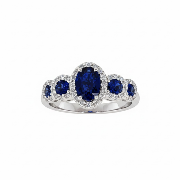 Anello con zaffiri e diamanti BELLE EPOQUE art. AN1433
