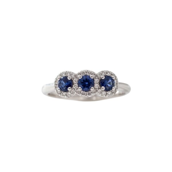 Anello zaffiri e diamanti BELLE EPOQUE art. AN932