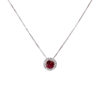 GIROCOLLO PENDENTE RUBINO DIAMANTI ORO 18KT CIPOLLA DAL 1950 GIOIELLIERI PALERMO 3 gioielleria palermo BELLE EPOQUE Gold and Diamonds Ruby Pendant Art.CD271