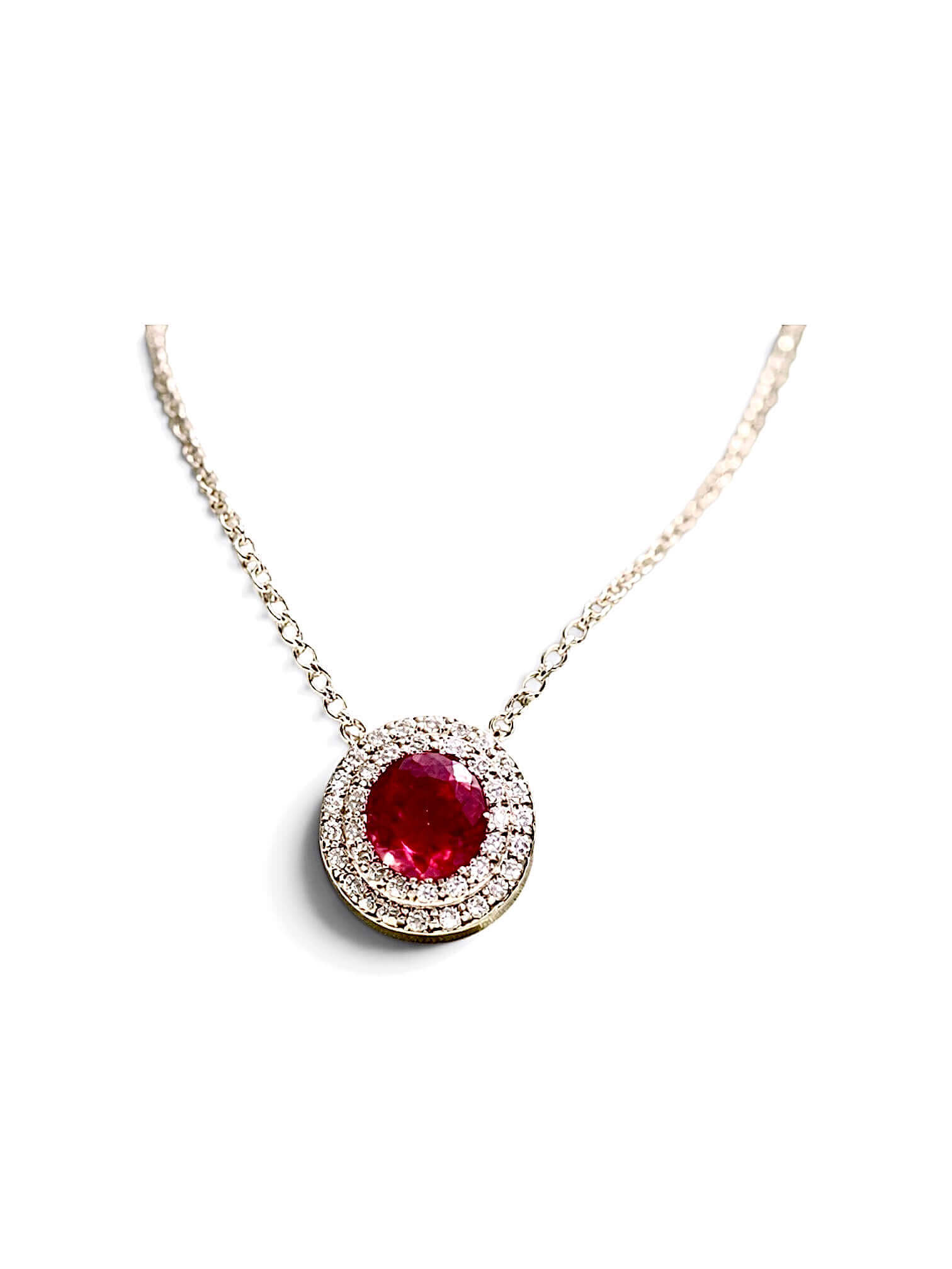 Gold and Diamond Ruby Pendant Art.056487