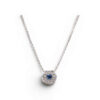 Girocollo  Fiore con zaffiro e diamanti  art. CD814