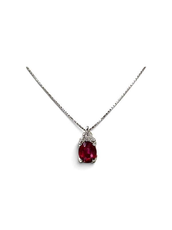 Pendant Ruby Gold and GEMME Diamonds Art.CD337