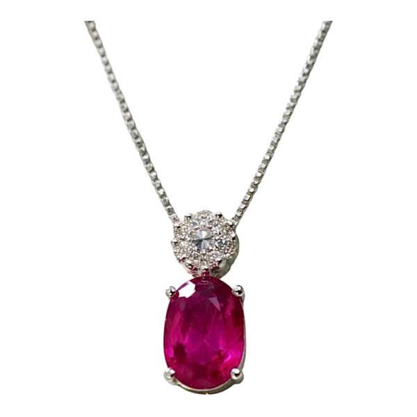Girocollo Rubino Oro e Diamanti BON TON Art. 122649
