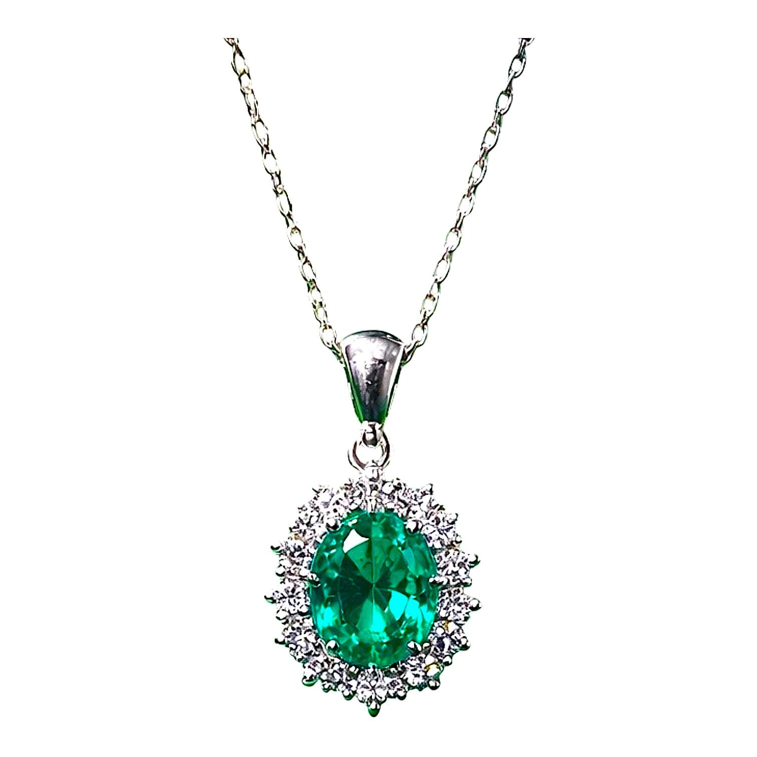 Girocollo smeraldo e diamanti BON TON Art. CD111