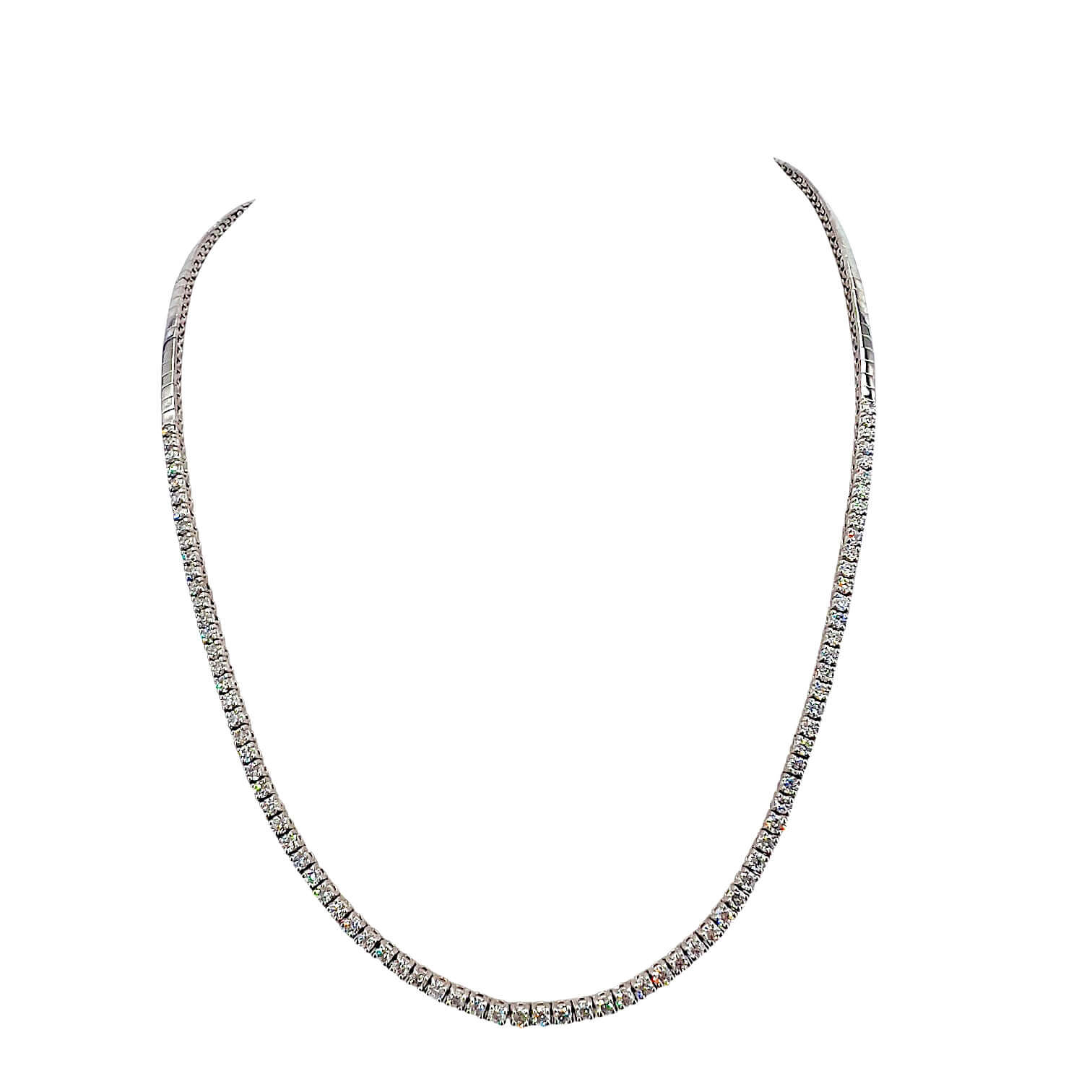 Girocollo tennis oro bianco e diamanti Art. GR191