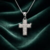 White gold 750% cross pendant and diamonds Art.CR123
