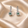 Emerald and diamond earrings Art.OR1221