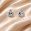 Aquamarine Earrings Gold and Diamonds Art. 190822