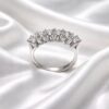 Anello veretta oro bianco e diamanti ARMONIE art.AN011