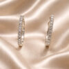 White gold circle earrings and DREAM diamonds Art. OR861