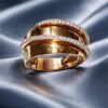 Anello oro rosa e diamanti SATURNO Art. RADI001