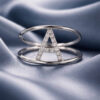 Anello iniziale A oro e diamanti Art. AN-A