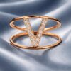 Anello iniziale in oro rosa art.AN-V R