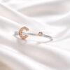 Anello iniziale C oro e diamanti art. ANP-C