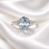 Anello acquamarina e diamanti GEMME Art.AN2386-1