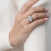 Anello acquamarina e diamanti GEMME Art.AN2386-1