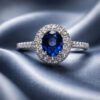 Anello Zaffiro diamanti oro BON TON Art. AN2662-1