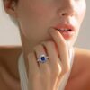 Anello Zaffiro diamanti oro BON TON Art. AN2662-1