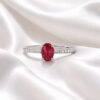 ANELLO RUBINO E DIAMANTI ORO  GEMME ART. AN2860