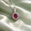 Gold Ruby and Diamond BON TON Pendant Art.CD549