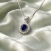 Girocollo zaffiro oro  e diamanti BON TON  Art. CD623