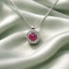 Gold and Diamond Ruby Pendant Art. CD279