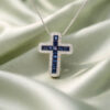 SAPPHIRE CROSS PENDANT