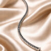 Bracciale tennis diamanti neri oro bianco 18 kt art.BR131