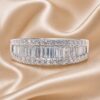 Anello Veretta con Diamanti Baguette Art. 24054RW
