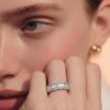 Anello Veretta con Diamanti Baguette Art. 24054RW