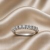 Anello veretta di diamanti in oro bianco  750% DESIDERIO ART. AN2697