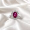 Anello rubino oro diamanti BON TON Art. AN2587