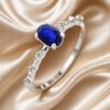 Anello con zaffiro e diamanti GEMME art. AN2442