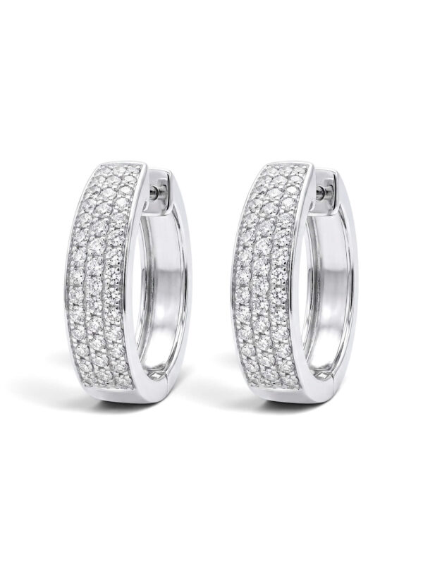 Orecchini a cerchio con diamanti Art. OR1171-1