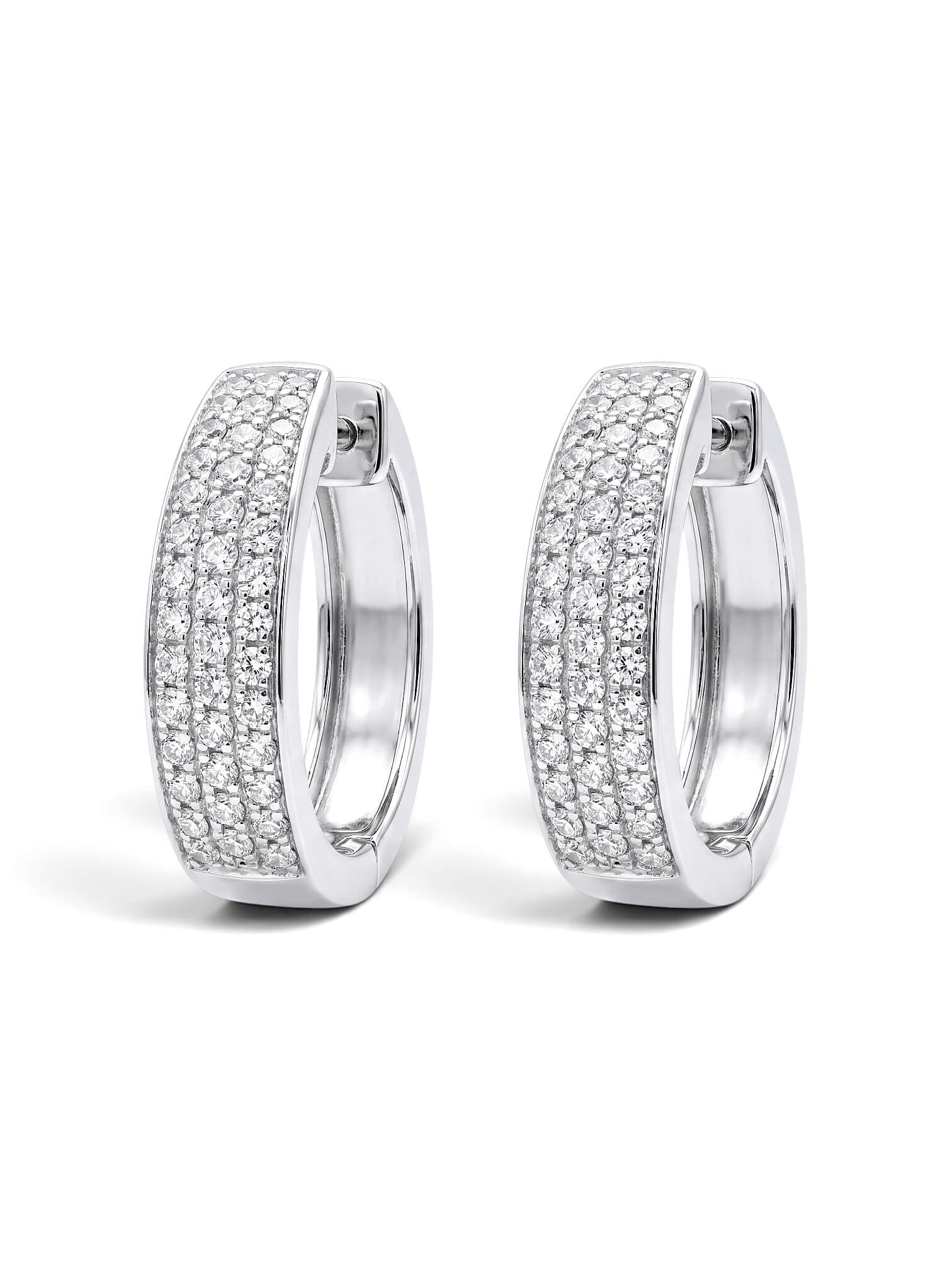 Orecchini a cerchio con diamanti Art. OR1171-1