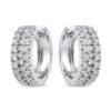 Hoop earrings with diamonds Art.OR1559-2